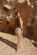 Load image into Gallery viewer, EXCLUSIVE DESIGN: GOLDEN HOUR SEQUIN MAXI DRESS (GOLD)
