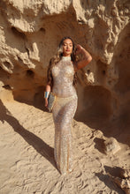 Load image into Gallery viewer, EXCLUSIVE DESIGN: GOLDEN HOUR SEQUIN MAXI DRESS (GOLD)