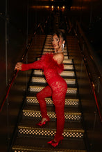 Load image into Gallery viewer, EXCLUSIVE DESIGN: CLAUDIA JUMPSUIT (RED)
