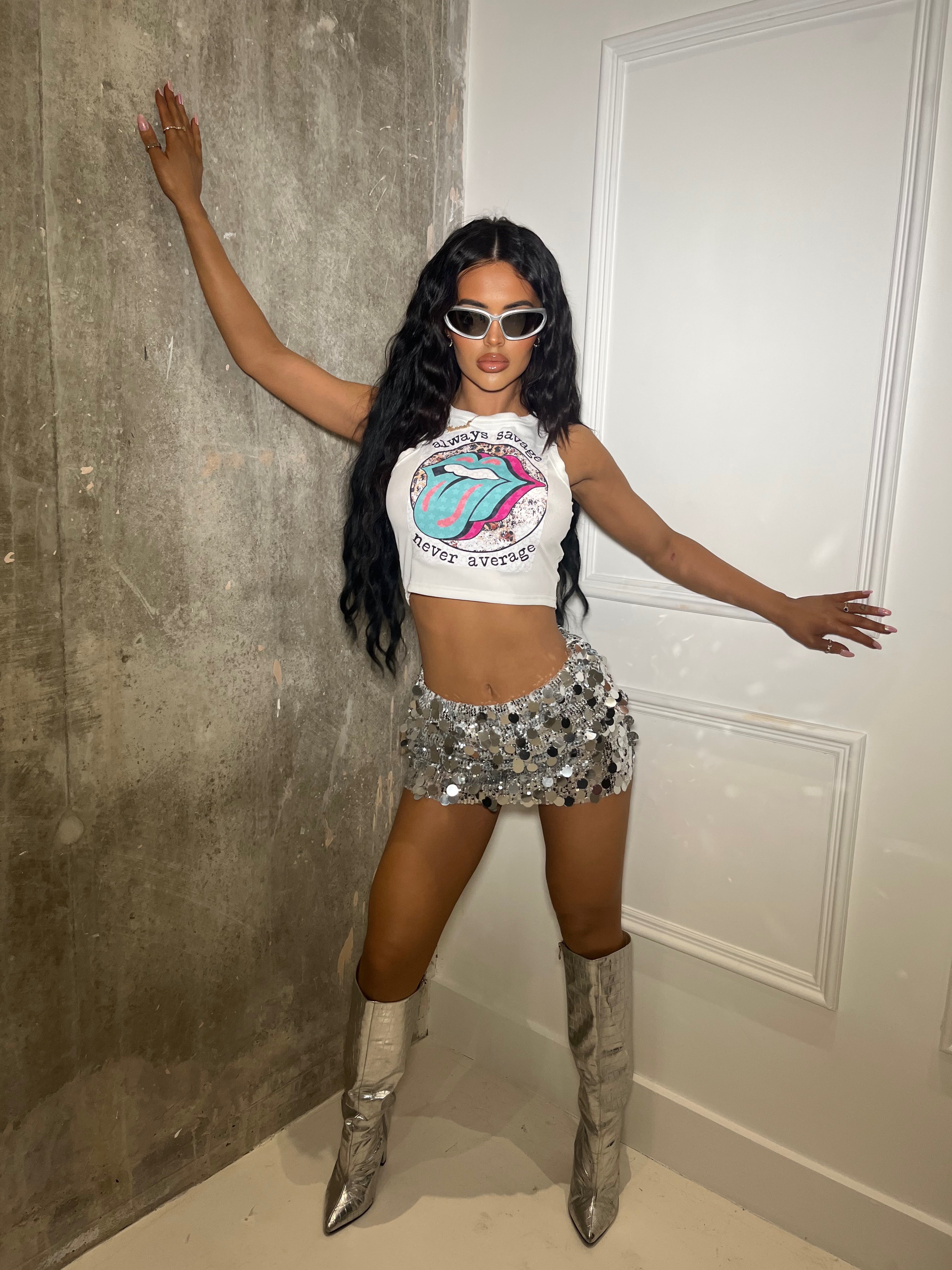 NEVER AVERAGE CROP TOP