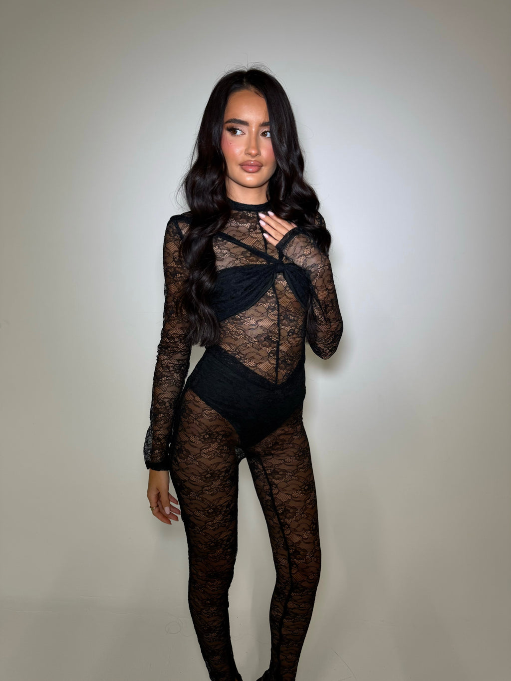 YASMIN LACE JUMPSUIT