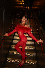 Load image into Gallery viewer, EXCLUSIVE DESIGN: CLAUDIA JUMPSUIT (RED)
