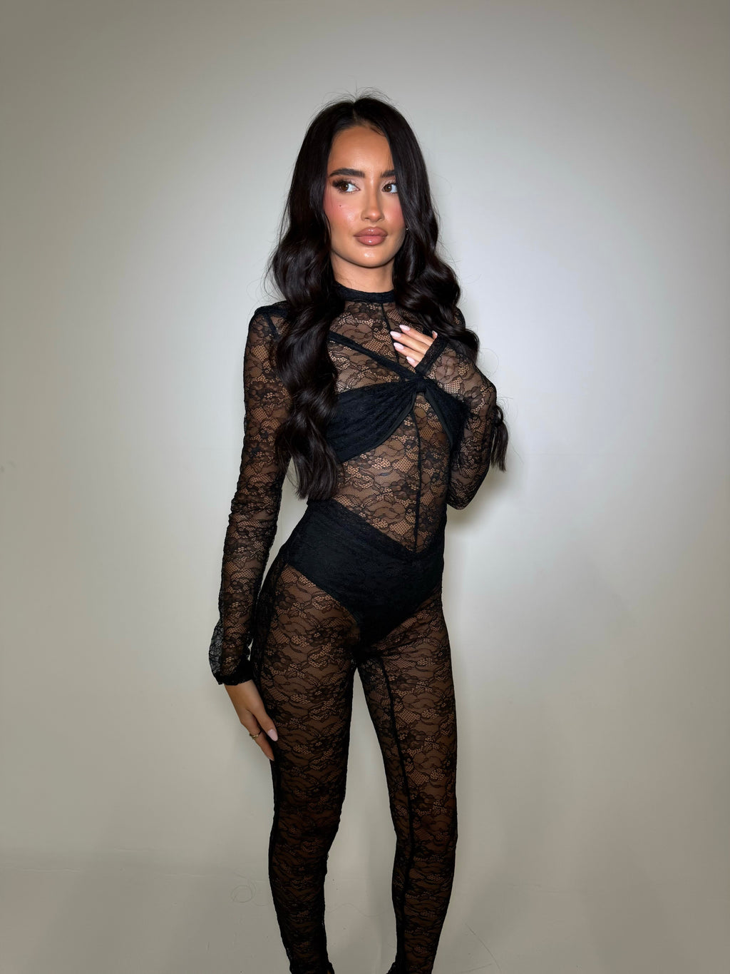 YASMIN LACE JUMPSUIT