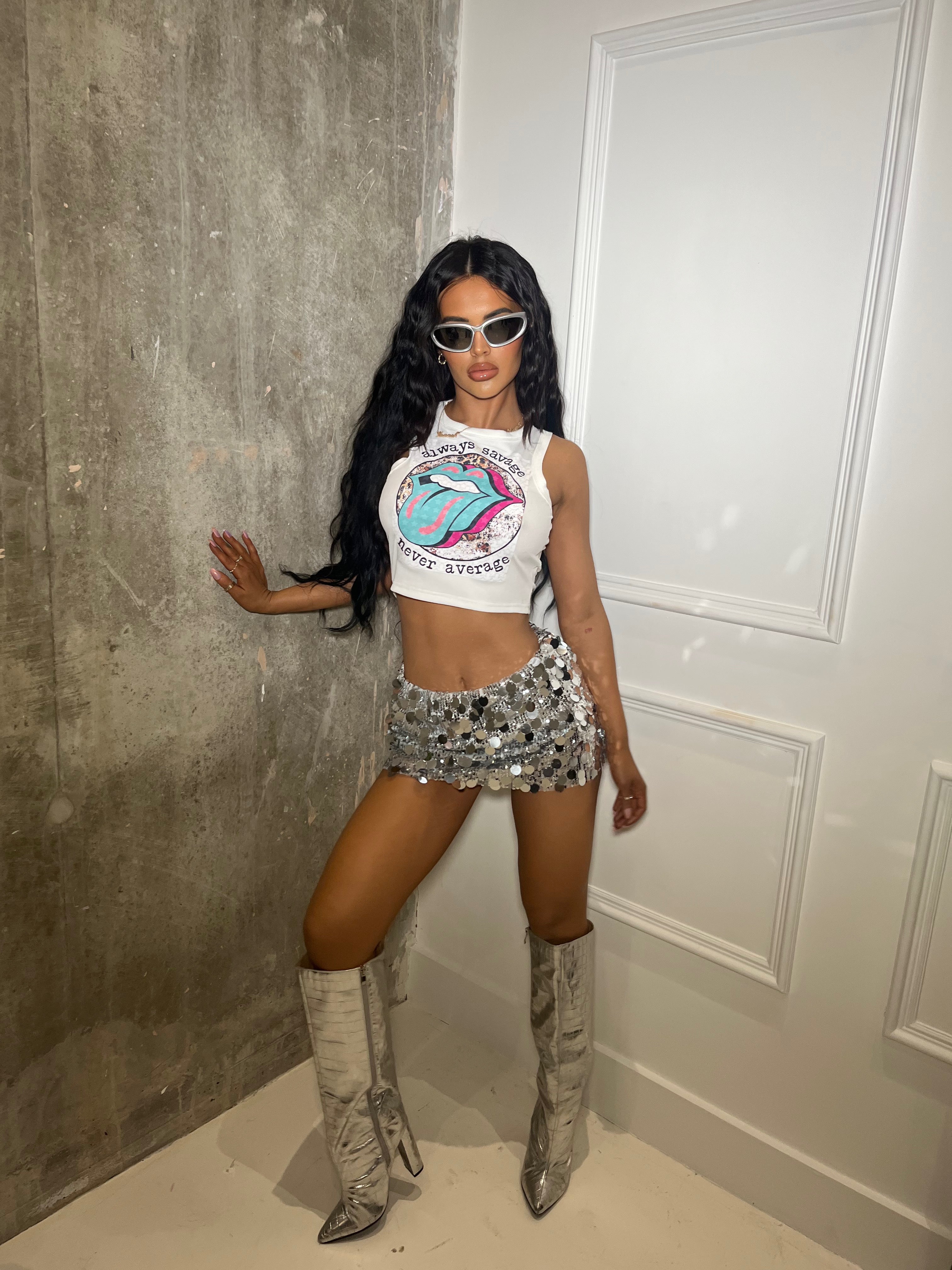 NEVER AVERAGE CROP TOP