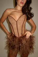 Load image into Gallery viewer, LAYLA CORSET TOP | CHOCOLATE
