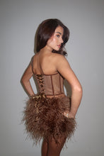 Load image into Gallery viewer, LAYLA CORSET TOP | CHOCOLATE
