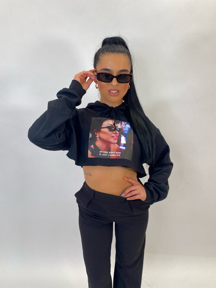 KOURTNEY CROPPED HOODIE