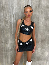 Star Gazer Pleather Top